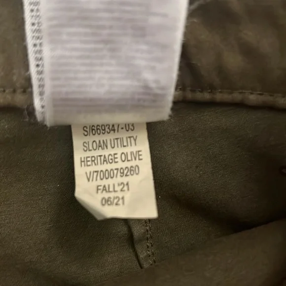 Banana Republic Sloan Utility Ankle Pant Heritage Olive Stretch Cargo Pockets 10 - Picture 7 of 12